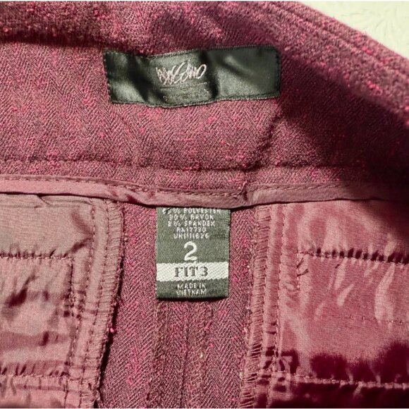 Mossimo Women’s Eggplant Purple Stretch Dress Pants Size 2 Fit 3 Career Business - Picture 4 of 6